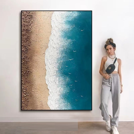 Handcrafted Modern Scenery Painting Wall Art For Homedecor MDS1030A