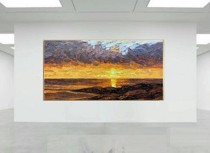Handcrafted Modern Scenery Painting Fine Wall Art For Homedecor MDS1033