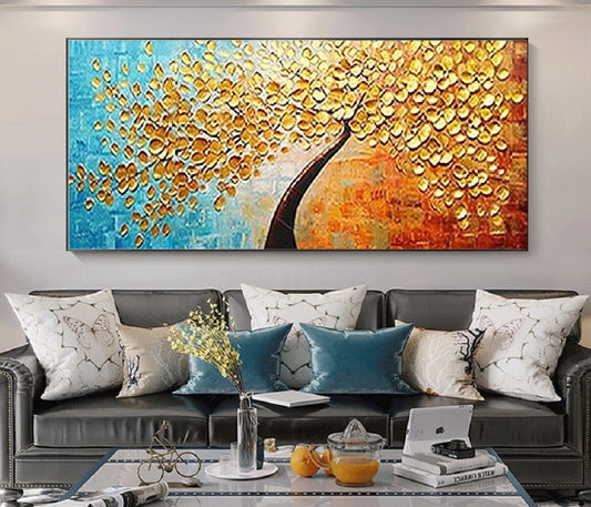 Handcrafted Modern Scenery Painting Fine Wall Art For Homedecor MDS1038