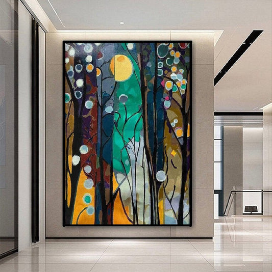 Handcrafted Modern Scenery Painting Wall Art For Homedecor MDS1040