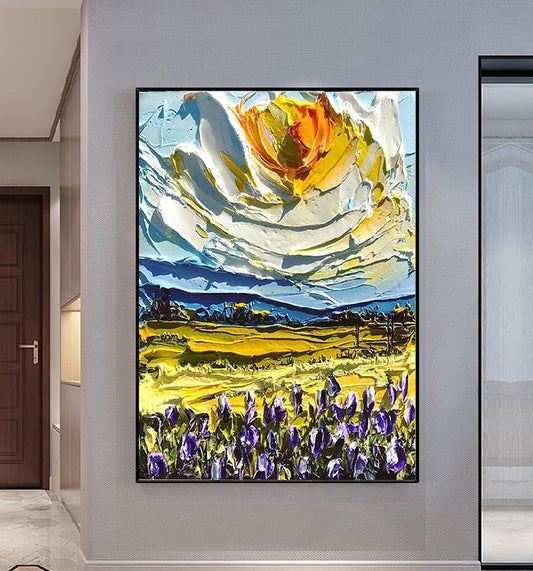 Handcrafted Modern Scenery Painting Wall Art For Homedecor MDS1041