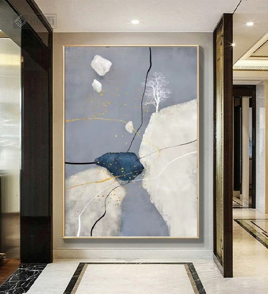 Handcrafted Modern Scenery Painting Wall Art For Homedecor MDS1044G