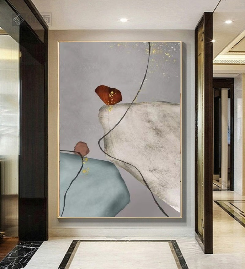 Handcrafted Modern Scenery Painting Wall Art For Homedecor MDS1044M
