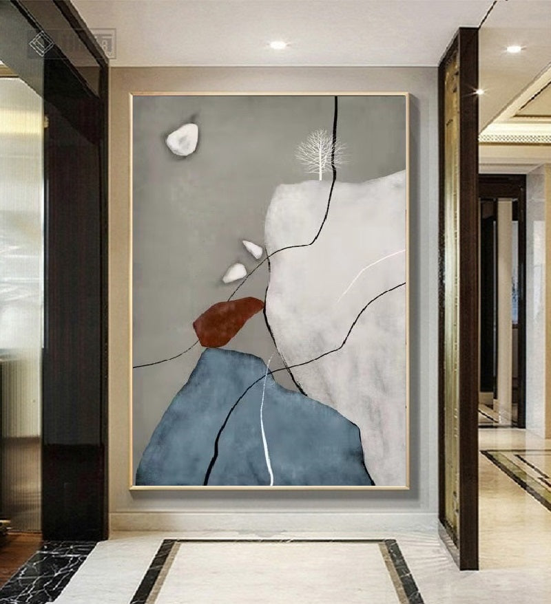 Handcrafted Modern Scenery Painting Wall Art For Homedecor MDS1044P