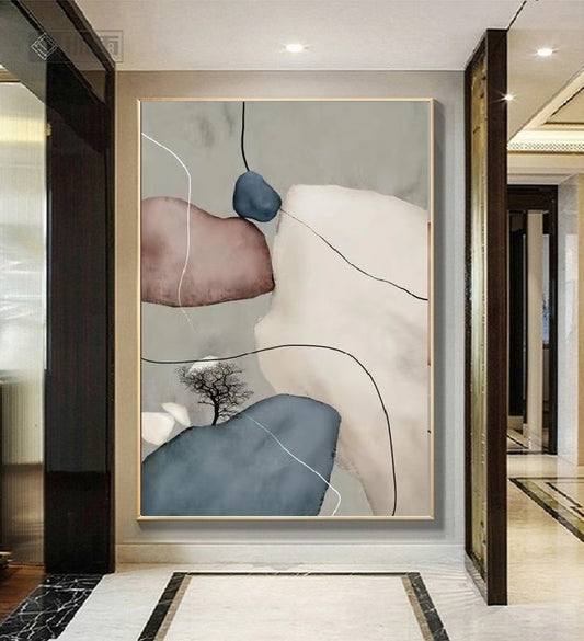 Handcrafted Modern Scenery Painting Wall Art For Homedecor MDS1044R