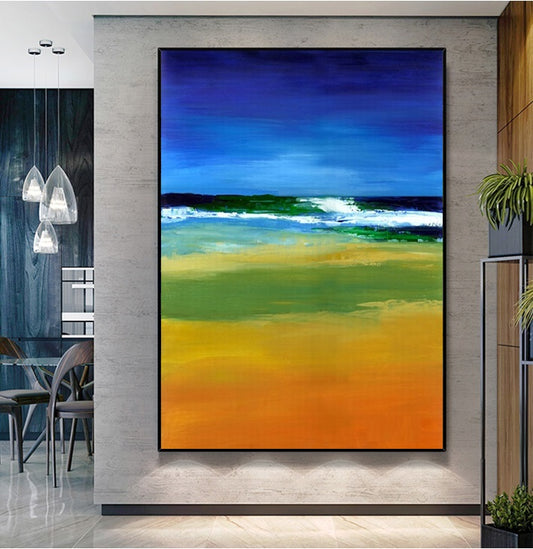 Handcrafted Modern Scenery Painting Wall Art For Homedecor MDS1045B