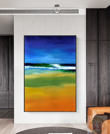 Handcrafted Modern Scenery Painting Wall Art For Homedecor MDS1045B
