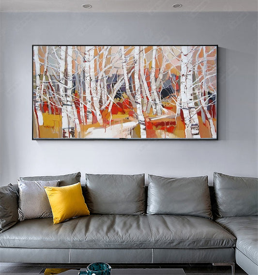 Handcrafted Modern Scenery Painting Fine Wall Art For Homedecor MDS1050