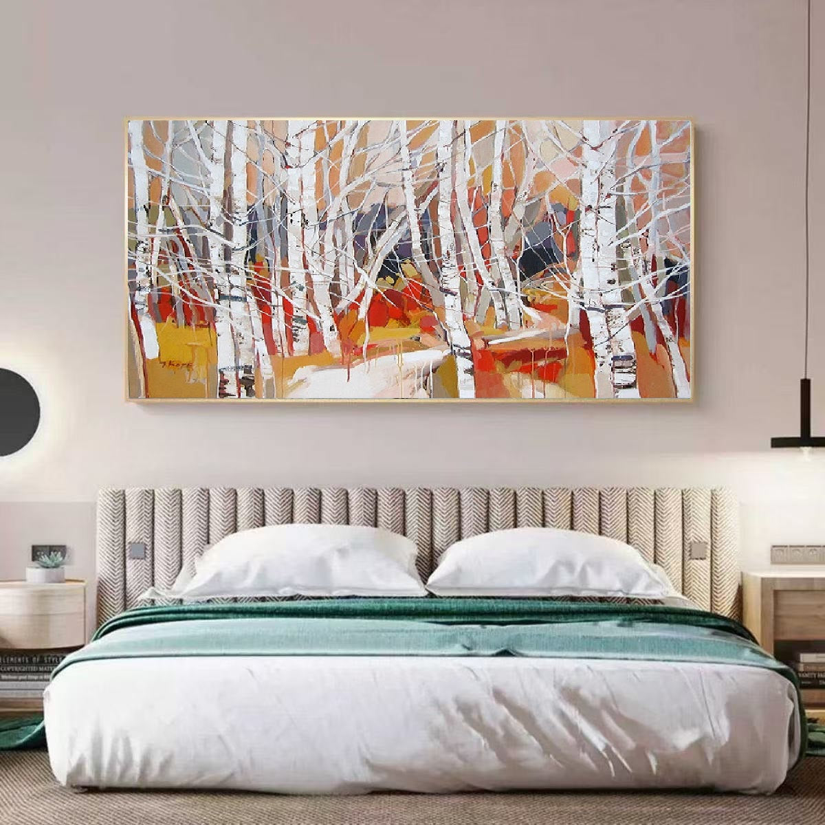 Handcrafted Modern Scenery Painting Fine Wall Art For Homedecor MDS1050