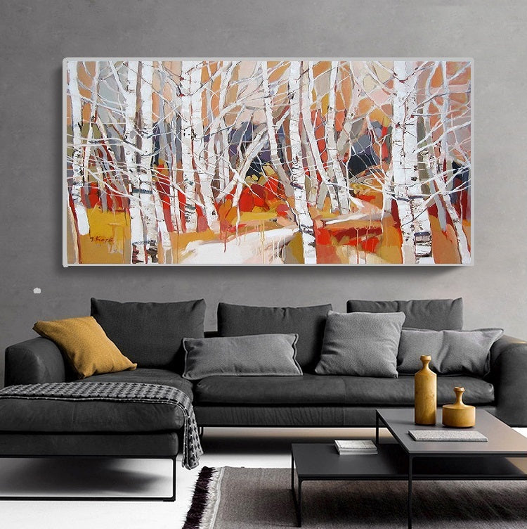 Handcrafted Modern Scenery Painting Fine Wall Art For Homedecor MDS1050