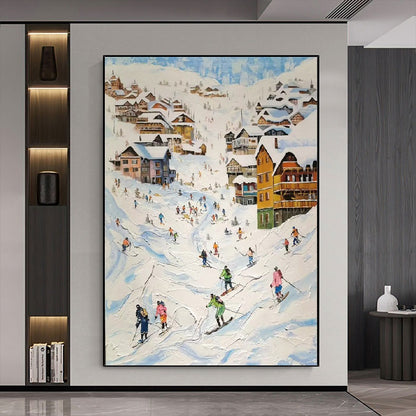 Handcrafted Scenery Painting Modern Wall Art For Home Decor MDS1051