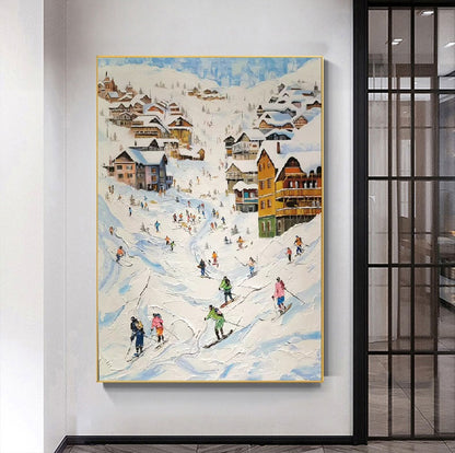 Handcrafted Scenery Painting Modern Wall Art For Home Decor MDS1051