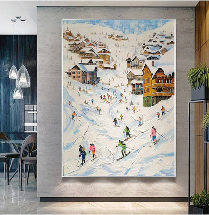 Handcrafted Scenery Painting Modern Wall Art For Home Decor MDS1051