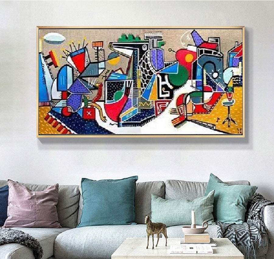 Handcrafted Scenery Painting Modern Wall Art For Home Decor MDS1052
