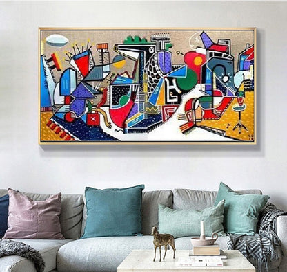 Handcrafted Scenery Painting Modern Wall Art For Home Decor MDS1052