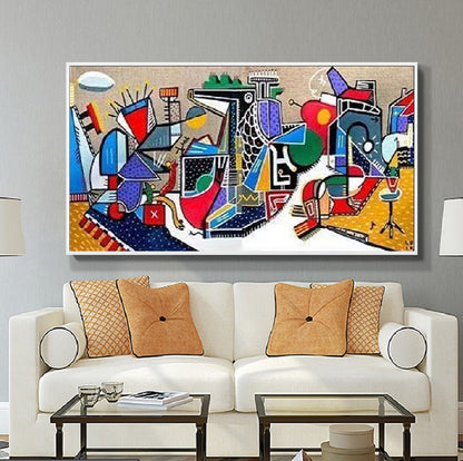 Handcrafted Scenery Painting Modern Wall Art For Home Decor MDS1052