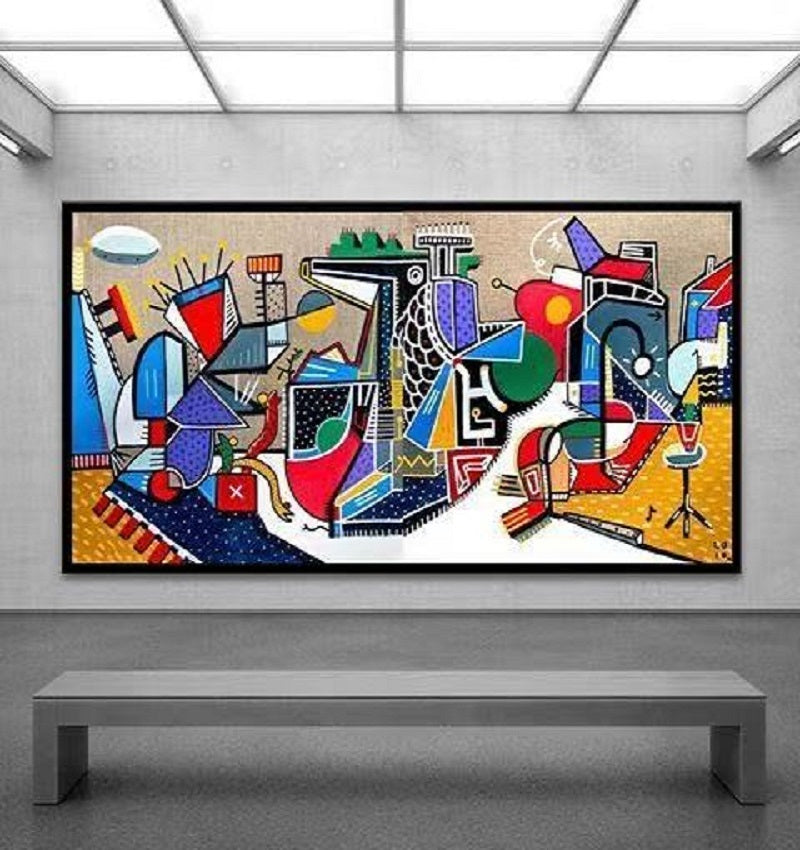 Handcrafted Scenery Painting Modern Wall Art For Home Decor MDS1052