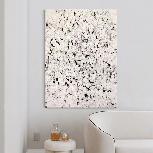 Handcrafted Abstract Painting Pollock Style Wall  Art For Homedecor PLK1028
