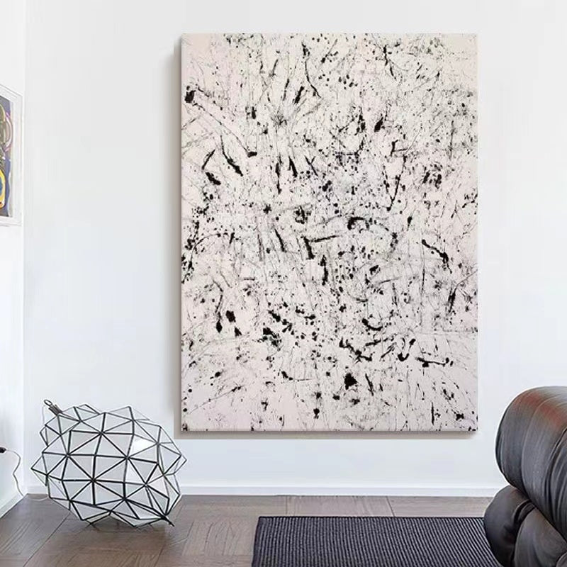 Handcrafted Abstract Painting Pollock Style Wall  Art For Homedecor PLK1028