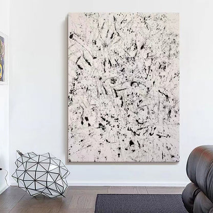 Handcrafted Abstract Painting Pollock Style Wall  Art For Homedecor PLK1028