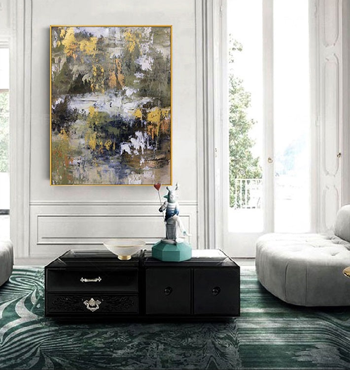 Handcrafted Abstract Painting Fine Art For Homedecor MA1083