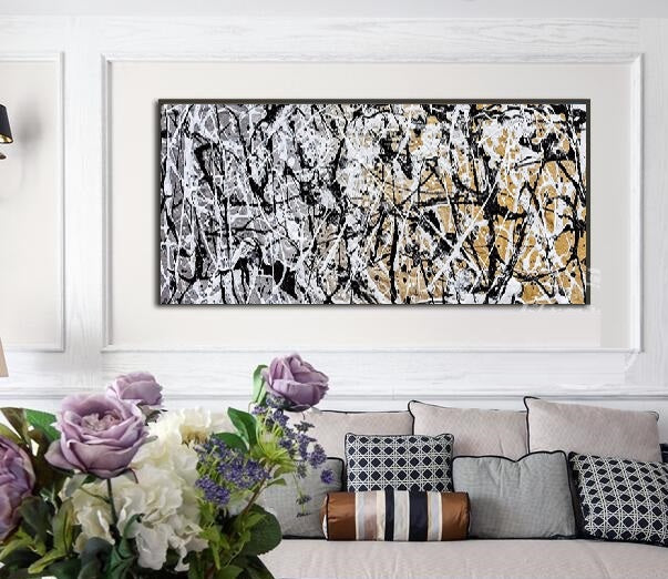 Handcrafted Abstract Painting Fine Art For Homedecor MA1073