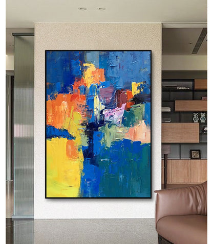 Handcrafted  Oil Paintings Acrylic paintings On Canvas Abstract paintings Wall Art MA1066