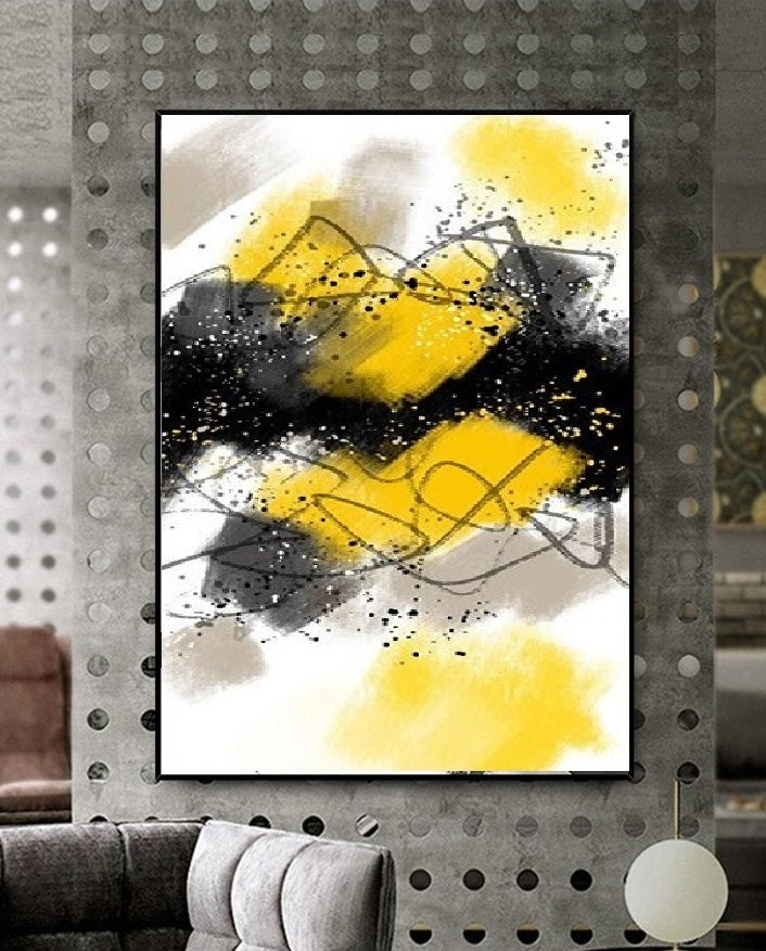 Handcrafted Abstract Painting Fine Art For Homedecor MA1161
