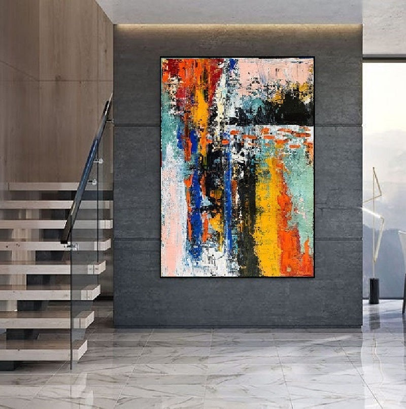 Handcrafted Abstract Painting Fine Art For Homedecor MA1214