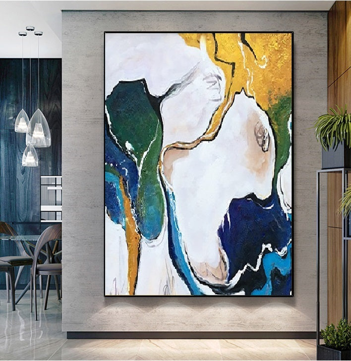Handcrafted Abstract Painting Fine Art For Homedecor MA1134B