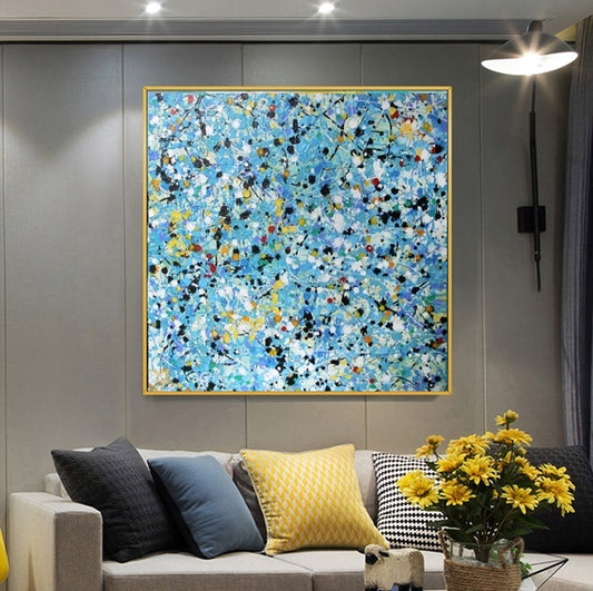 Handcrafted Abstract Painting Fine Art For Homedecor MA1076