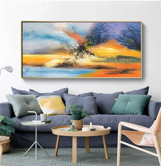 Handcrafted Abstract Painting Fine Art For Homedecor MA1072