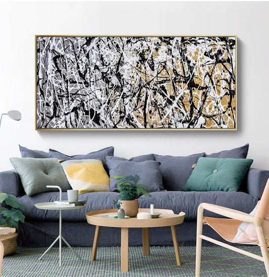 Handcrafted Abstract Painting Fine Art For Homedecor MA1073