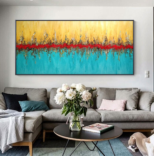 Handcrafted Abstract Painting Fine Art For Homedecor MA1031