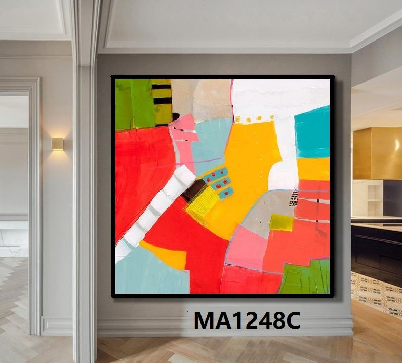 Handcrafted  Oil Paintings Acrylic paintings On Canvas Abstract paintings Wall Art MA1248C