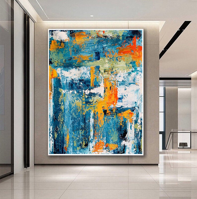 Handcrafted Abstract Painting Fine Art For Homedecor MA1219