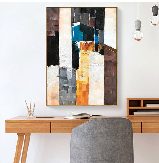 Handcrafted Abstract Painting Fine Art For Homedecor MA1034