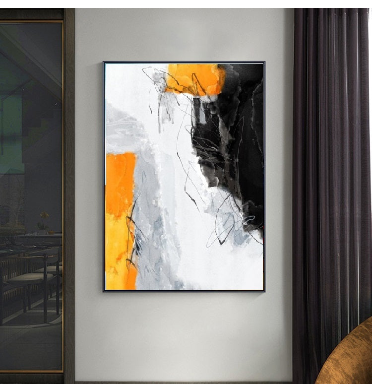 Handcrafted Abstract Painting Fine Art For Homedecor MA1159