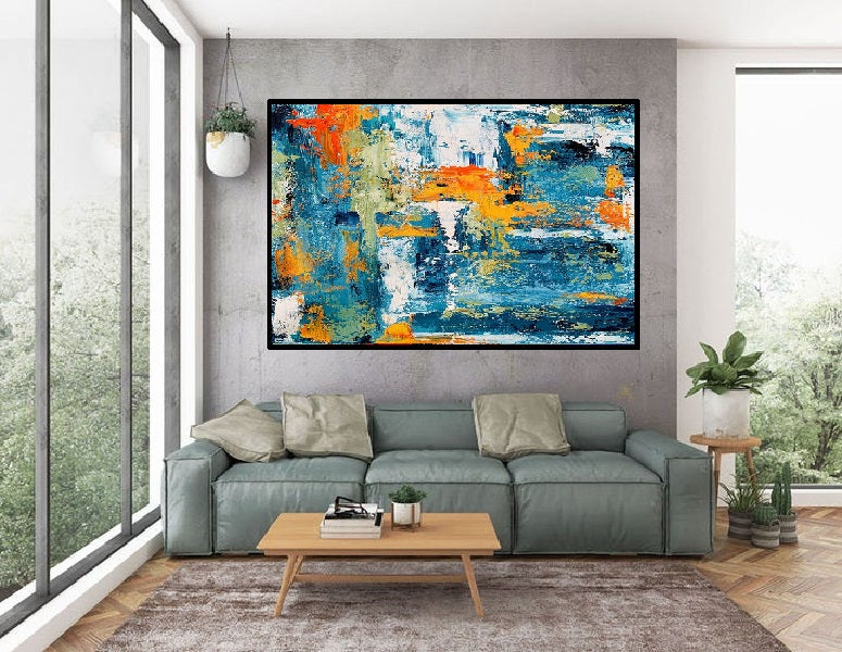 Handcrafted Abstract Painting Fine Art For Homedecor MA1219