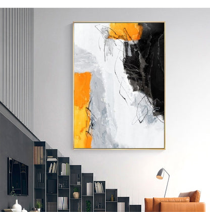 Handcrafted Abstract Painting Fine Art For Homedecor MA1159